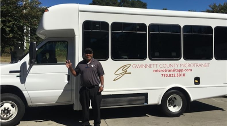 Snellville microtransit test ends April 30 after carrying 38,898 riders through April 3 for more than 172,000 miles on 28,740 trips. (Courtesy Gwinnett County Transit)