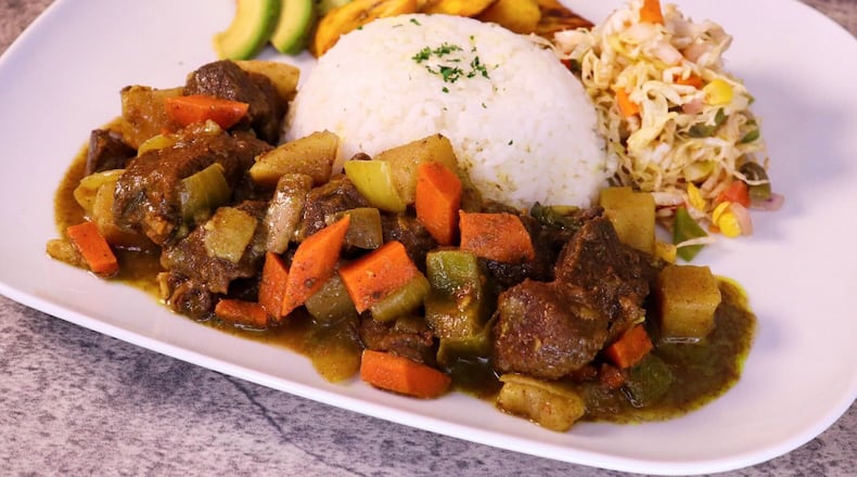 Curry goat from Mobay Spice