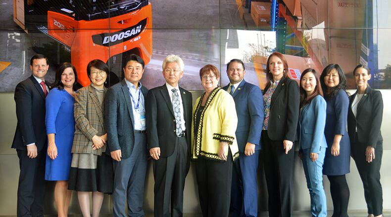Partnership Gwinnett recently joined material handling equipment company Doosan Industrial Vehicle at their headquarters in Seoul, South Korea to announce the expansion of their North American headquarters in Buford.
