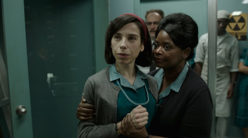 Sally Hawkins, left, and Octavia Spencer star in Guillermo del Toro’s fantastical “The Shape of Water.” Contributed by Fox Searchlight Pictures