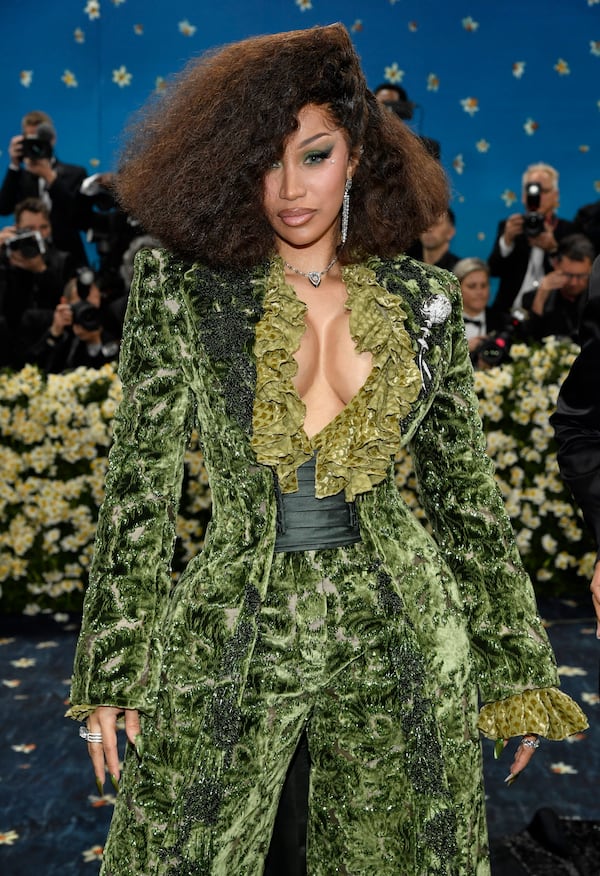 Cardi B attends The Metropolitan Museum of Art's Costume Institute benefit gala celebrating the opening of the "Superfine: Tailoring Black Style" exhibition on Monday, May 5, 2025, in New York. (Photo by Evan Agostini/Invision/AP)