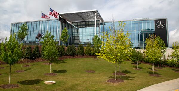 The Mercedes-Benz USA headquarters opened in Sandy Springs in 2018. (Phil Skinner for the AJC)