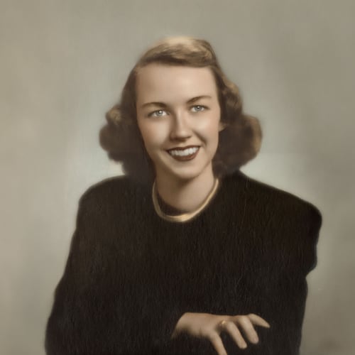 Photograph of Mary Flannery O'Connor circa 1947.