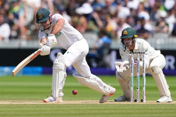 South Africa's David Bedingham bats on day four of the World Test Championship final between South Africa and Australia at Lord's cricket ground in London, Saturday, June 14, 2025. (AP Photo/Kirsty Wigglesworth)
