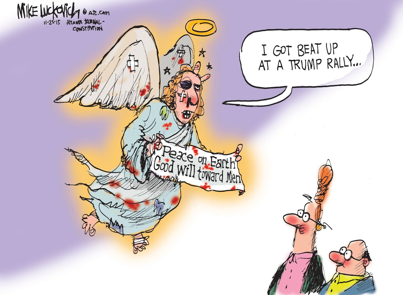 Luckovich draws Donald Trump
