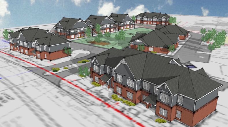 The Lawrenceville Housing Authority will build a new community to replace existing housing near city hall to make room for the city’s South Lawn project. Courtesy City of Lawrenceville