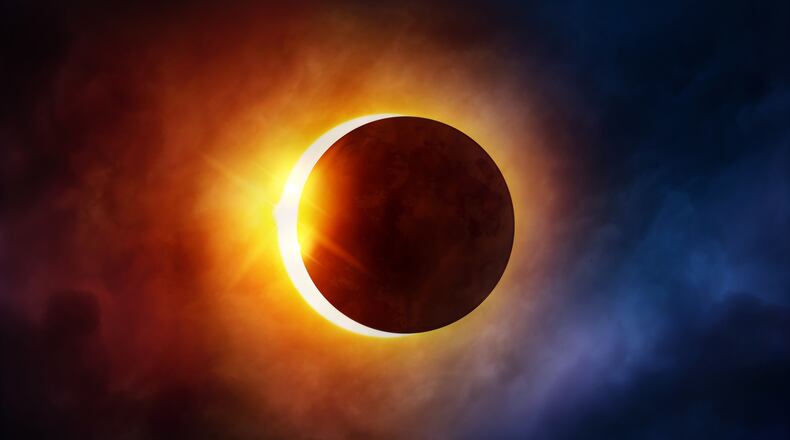At least 15 free apps that focus on the eclipse are available for Android phones, iPhones, or both. Contributed by Dreamstime/TNS