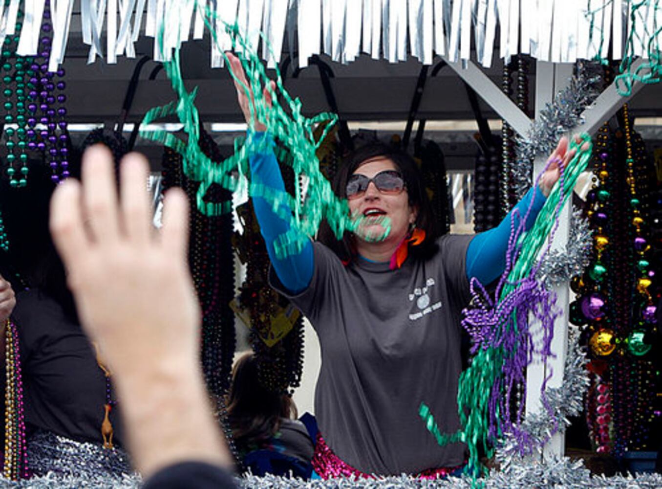 Mardi Gras revelers