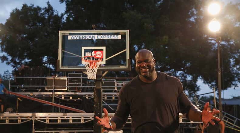 AUSTIN, TX - OCTOBER 14: Shaquille O'Neal Behind the Scenes of American Express Stage at Austin City Limits Festival on October 14, 2018 in Austin, Texas. (Photo by Rick Kern/Getty Images for American Express)
