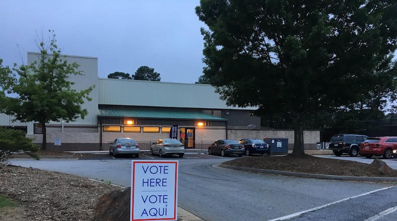 Best Friend Park in Norcross welcomed Gwinnett County voters Tuesday morning.