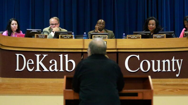 The DeKalb Commission voted on a 1 percent sales tax that would pay for much-needed road repaving, but the proposal could fail because of commissioners’ arguments over how the money should be spent. BOB ANDRES / BANDRES@AJC.COM