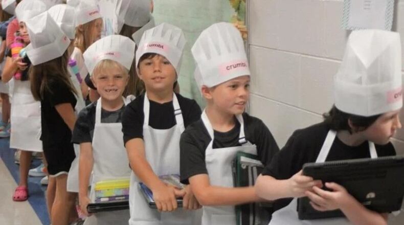 Crumbl Cookies donated food, decorations and outfits for both teachers and students at Model Elementary School. (Photo Courtesy of Rachel Hartdegen)