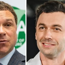 This is not the first time U.S. Sen. Jon Ossoff (right) has pressed Georgia Agricultural Commissioner Tyler Harper on Helene aid negotiations.