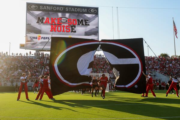 Last week's UGA women's match was the first time Sanford Stadium has hosted a soccer match since the 1996 Olympics. (Jason Getz/AJC)