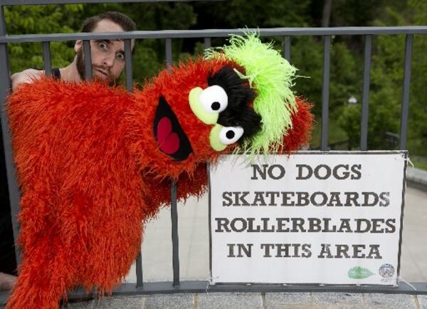 J.C. Long with Trekkie. PHIL SKINNER / FOR THE AJC