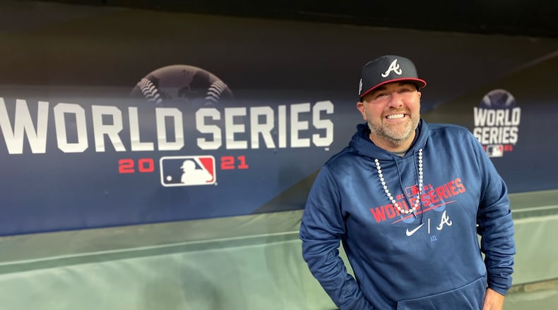 Mark Owens, after 16 seasons with the Braves, is stepping down as their on-field announcer this year. SPECIAL/MARK OWENS