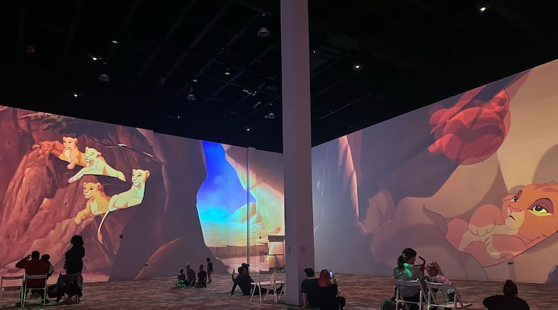 "The Disney Immersive Experience" is at 159 Armour Drive in Atlanta at least through July 2023. Tickets start at $29.99. RODNEY HO/rho@ajc.com