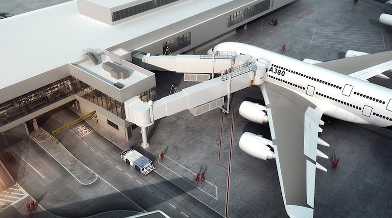 A rendering of the new A380 gate. Source: Hartsfield-Jackson.