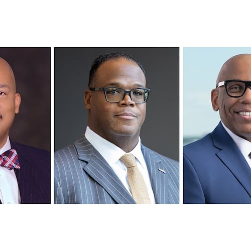 (From left) Cleveland Ferguson, executive vice president and chief administrative officer of the Jacksonville Transportation Authority, Interim MARTA CEO Jonathan Hunt; Leroy Jones, Chief Operations Officer of the Washington Metropolitan Area Transit Authority. (Courtesy of Jacksonville Transit Authority website; Arvin Temkar/AJC; Courtesy of Washington Metropolitan Area Transit Authority website)