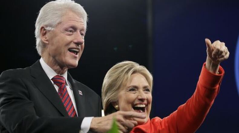 Bill and Hillary Clinton. AP File