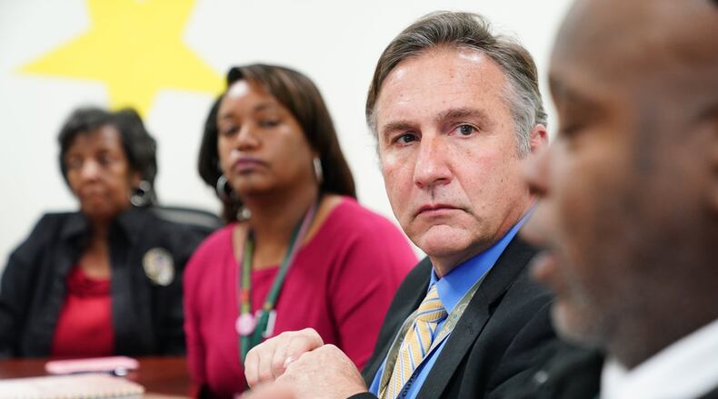 Fulton County Schools’ employees would receive a 3% raise in July as part of a proposed $52.7 million compensation package introduced at Thursday’s Board of Education meeting. Superintendent Mike Looney, seen above, said he’s also planning for an additional 2% raise, for all employees, to start in the middle of next school year. (ELIJAH NOUVELAGE FOR THE ATLANTA JOURNAL-CONSTITUTION)