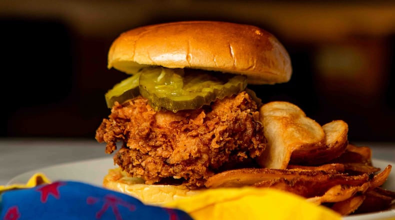 The menu at Delilah's Everyday Soul, which has three locations in metro Atlanta, offers a fried chicken sandwich. / Courtesy of Delilah's Everyday Soul