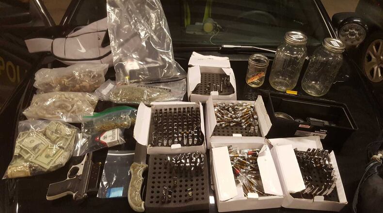 These are some of the drugs and weapons that Cobb County police say they found when they pulled over a speeding car early Nov. 27, 2018.