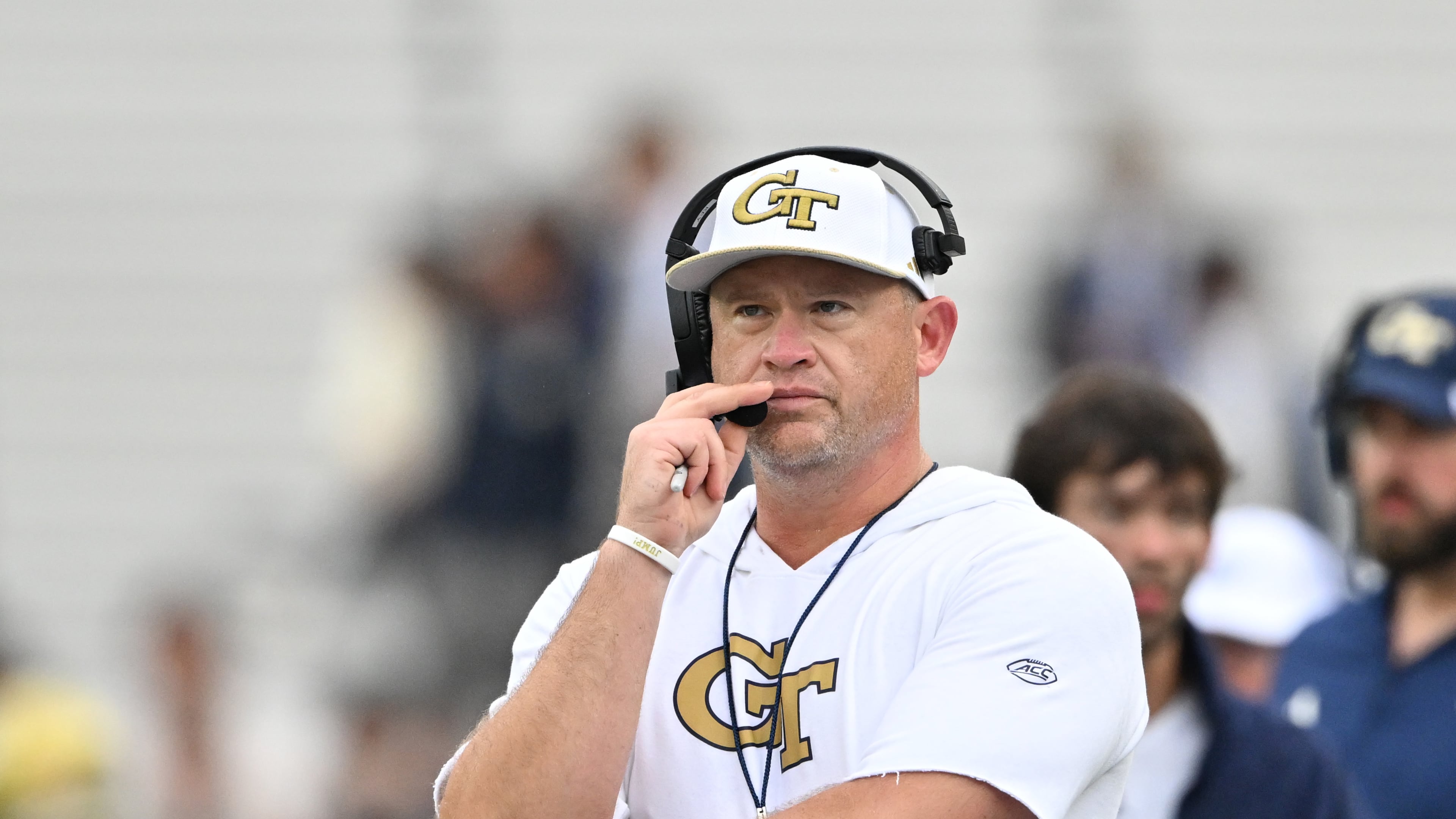 A defining game awaits Georgia Tech head coach Brent Key and his program — can they take down their nemesis, breathe the air of a 3-0 team and provide further documentation of the program’s progress under his leadership? (Hyosub Shin/AJC)