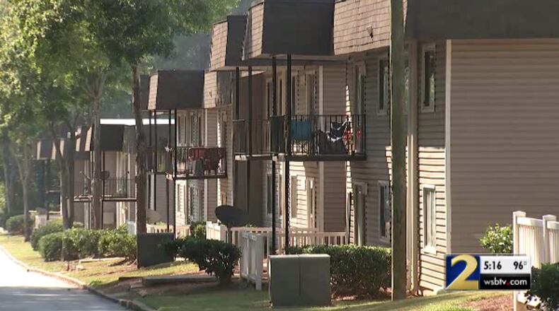 The incident happened at The Life at Marketplace apartment complex on Fairburn Road in southwest Atlanta.
