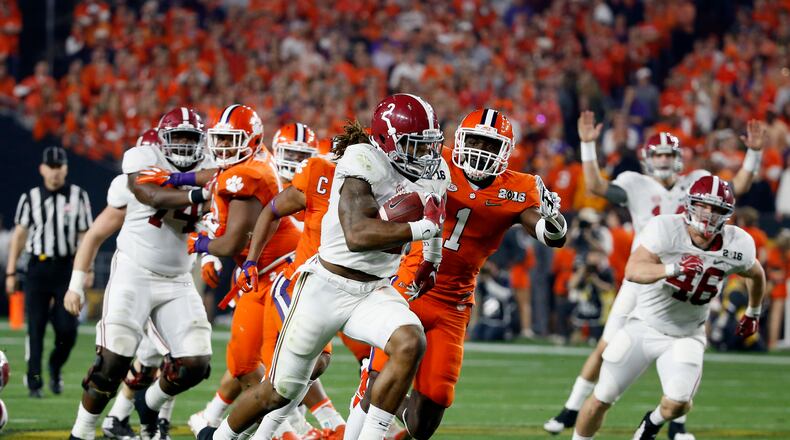 Alabama and Clemson played for the national championship last season, and they rank No. 1 and No. 2 in the preseason coaches poll this year. (Photo by Sean M. Haffey/Getty Images)
