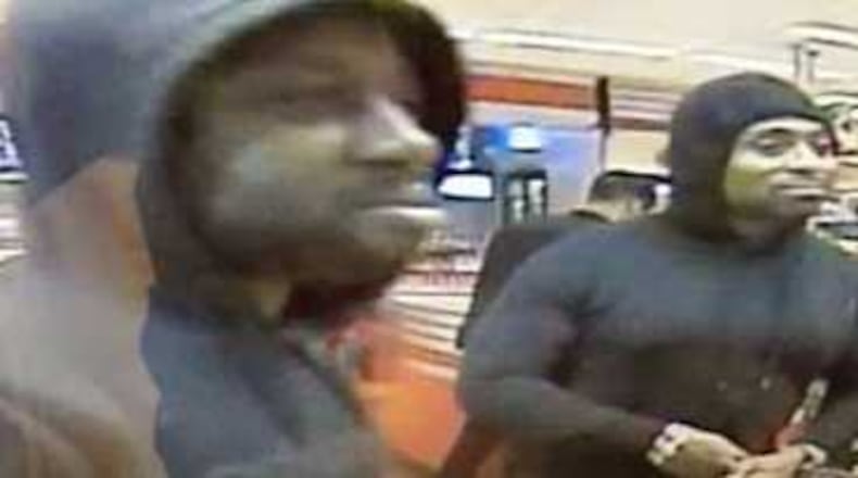 Police are asking the public's help in finding an accused shooter (left) and his accomplice after a man was killed at a QuikTrip gas station on Buford Highway Thursday. (Credit: Chamblee police)