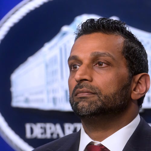 FBI Director Kash Patel attends a news conference at the Department of Justice, Wednesday, August 5, 2026 in Washington. (AP Photo/Rod Lamkey, Jr.)