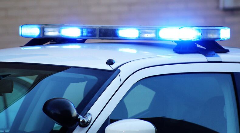 Stock photo of police lights.