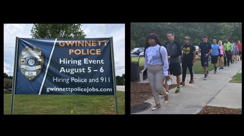 The  department extended offers to almost 60 people after the two-day hiring event.