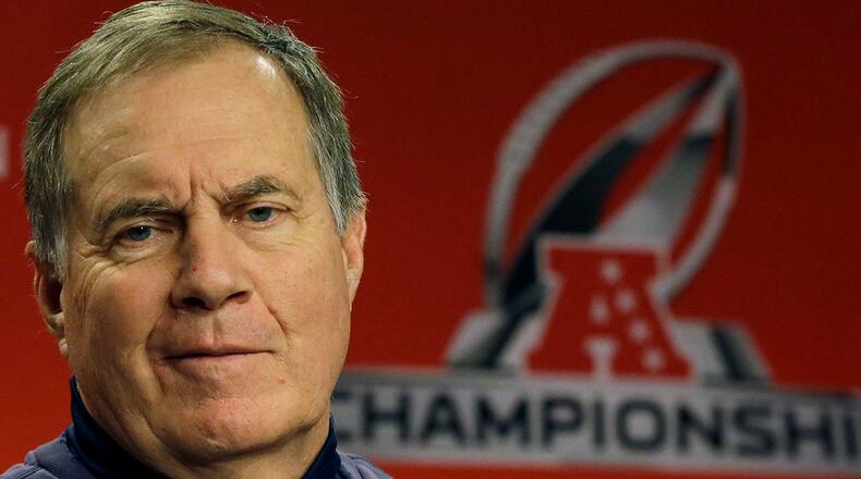 Bill Belichick is appearing in his seventh Super Bowl as New England's head coach.