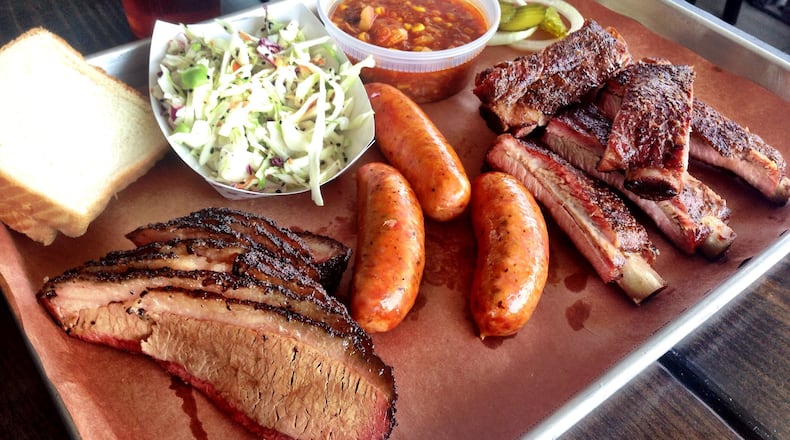 The options at DAS BBQ include brisket, pork ribs, and sausages imported from Texas. CONTRIBUTED BY WYATT WILLIAMS