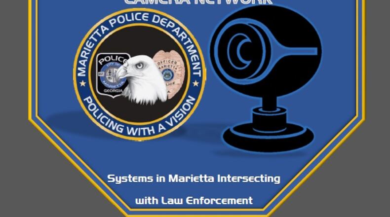By the voluntary use of private security cameras and Automated License Plate Readers, Marietta Police Department Police Chief Dan Flynn said he is hoping to see further reductions in the city’s crime rate - down by 12 percent last year. (Courtesy of Marietta)