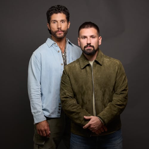 Dan Smyers, left, and Shay Mooney of Dan + Shay pose for a portrait on Thursday, July 30, 2026, in New York. (Photo by Matt Licari/Invision/AP)