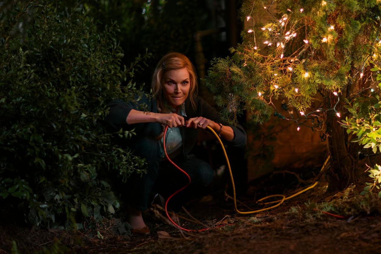 Michelle Pfeiffer stars in 2025's "Oh. What. Fun.," which was filmed in Atlanta but fictionally set in Houston. (Alisha Wetherill/Courtesy of Amazon Studios)