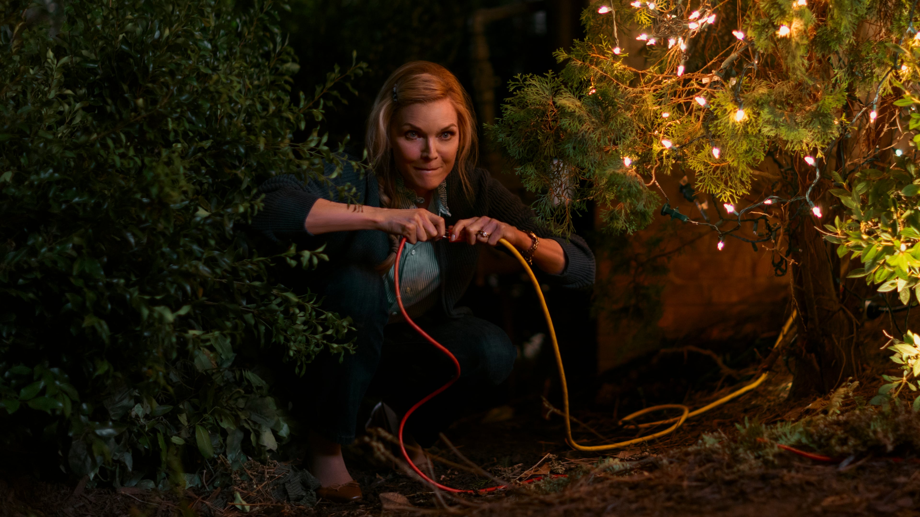 Michelle Pfeiffer stars in 2025's "Oh. What. Fun.," which was filmed in Atlanta but fictionally set in Houston. (Alisha Wetherill/Courtesy of Amazon Studios)