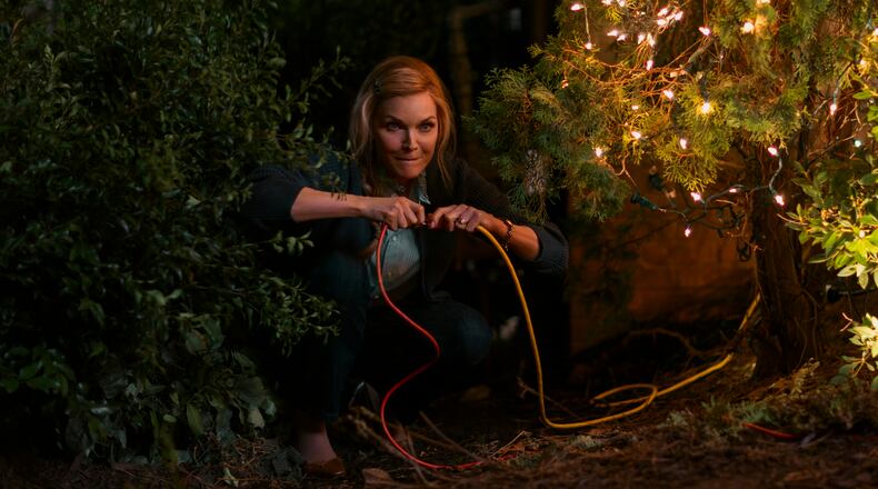 Michelle Pfeiffer stars in 2025's "Oh. What. Fun.," which was filmed in Atlanta but fictionally set in Houston. (Alisha Wetherill/Courtesy of Amazon Studios)