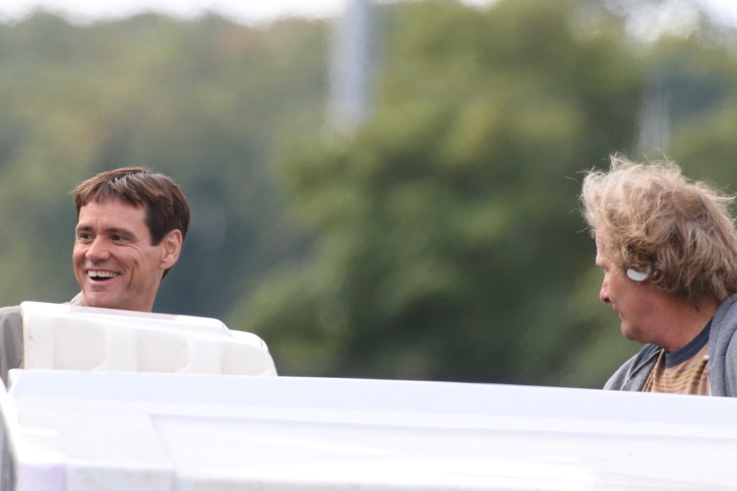 Jim Carrey and Jeff Daniels film in Marietta