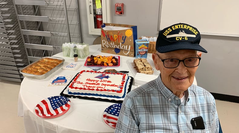 Bill Norberg, who recently celebrated his 100th birthday, served on the USS Enterprise (CV-6) during World War II.  
(Courtesy of Jack Norberg)