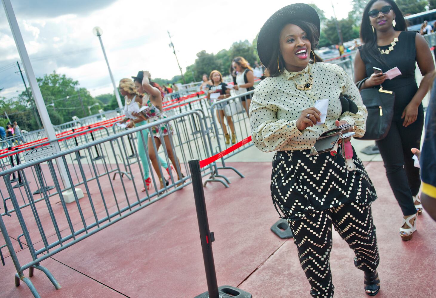 Fans arrive for show