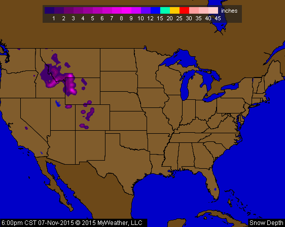 USA Snow Depth Loop