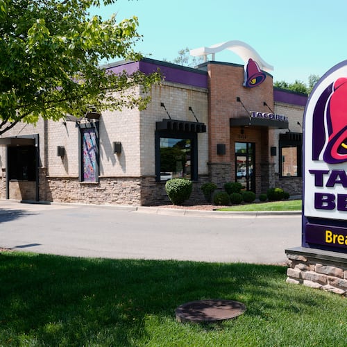 A Taco Bell fast food restaurant is shown Tuesday, July 14, 2026, in Taylor, Mich. (AP Photo/Paul Sancya)