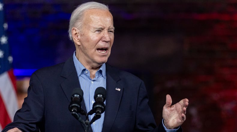 The Atlanta Journal-Constitution contacted 50 of Georgia's 109 delegates to next month's Democratic National Convention to see whether they still back President Joe Biden's bid for reelection. Biden has faced pressure to step aside from liberal activists, wealthy donors and some Democratic officials who predict he won’t be able to beat former Republican President Donald Trump following a poor performance by the Democrat in their debate last month. An overwhelming number of the Georgia delegates, however, still back Biden. (Steve Schaefer steve.schaefer@ajc.com)