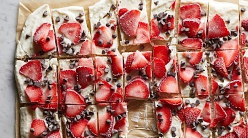 Eating Well's recipe for Strawberry-Chocolate Greek Yogurt Bark is just sweet enough and it's fun to cook with the kids.