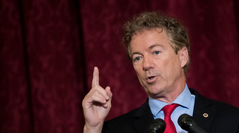 Sen. Rand Paul was attacked while he was mowing his grass.