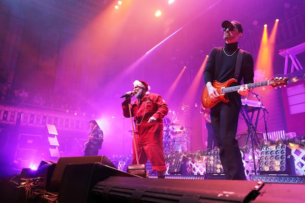 Teddy Swims rocks the sold-out Tabernacle on Friday, Dec. 20, 2024. (Robb Cohen for the AJC)